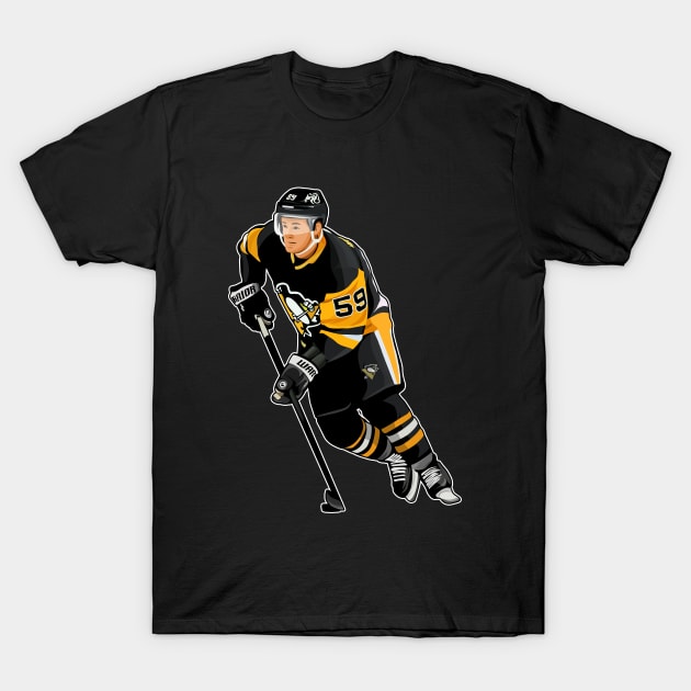 Jake Guentzel #59 Move The Puck T-Shirt by GuardWall17